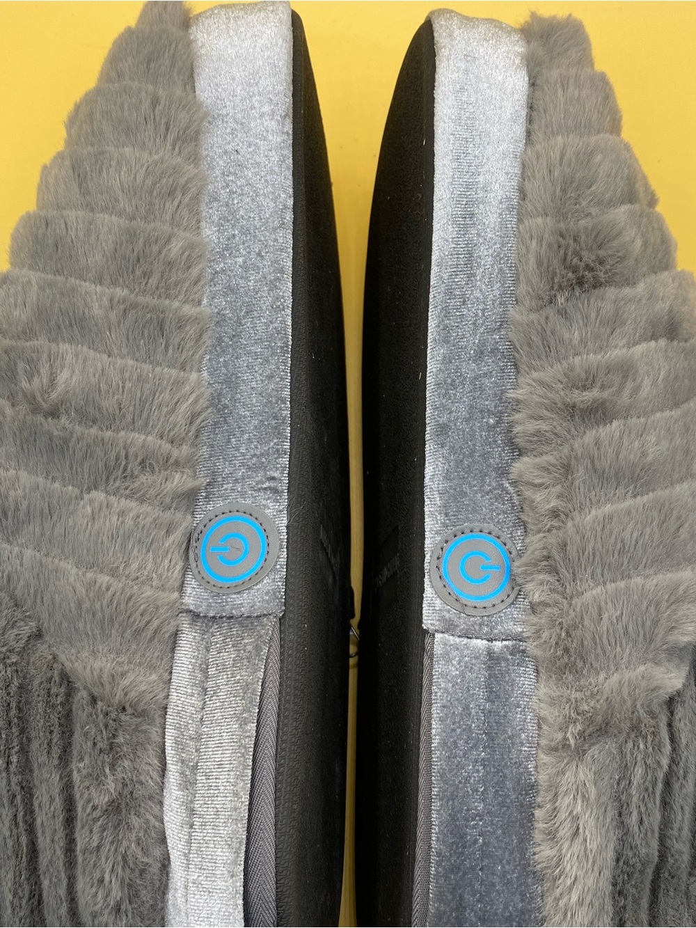Cozy Faux-Fur Gray Women's Bootie MASSAGE Slippers - Picture 5 of 5